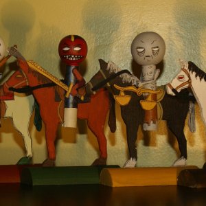 Four Horsemen of the Apocalypse Art Dolls