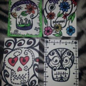 Day of the Dead 4x6 Postcard Swap