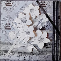 Silver Flowers (Chunky page 4x4) (ATART #31)